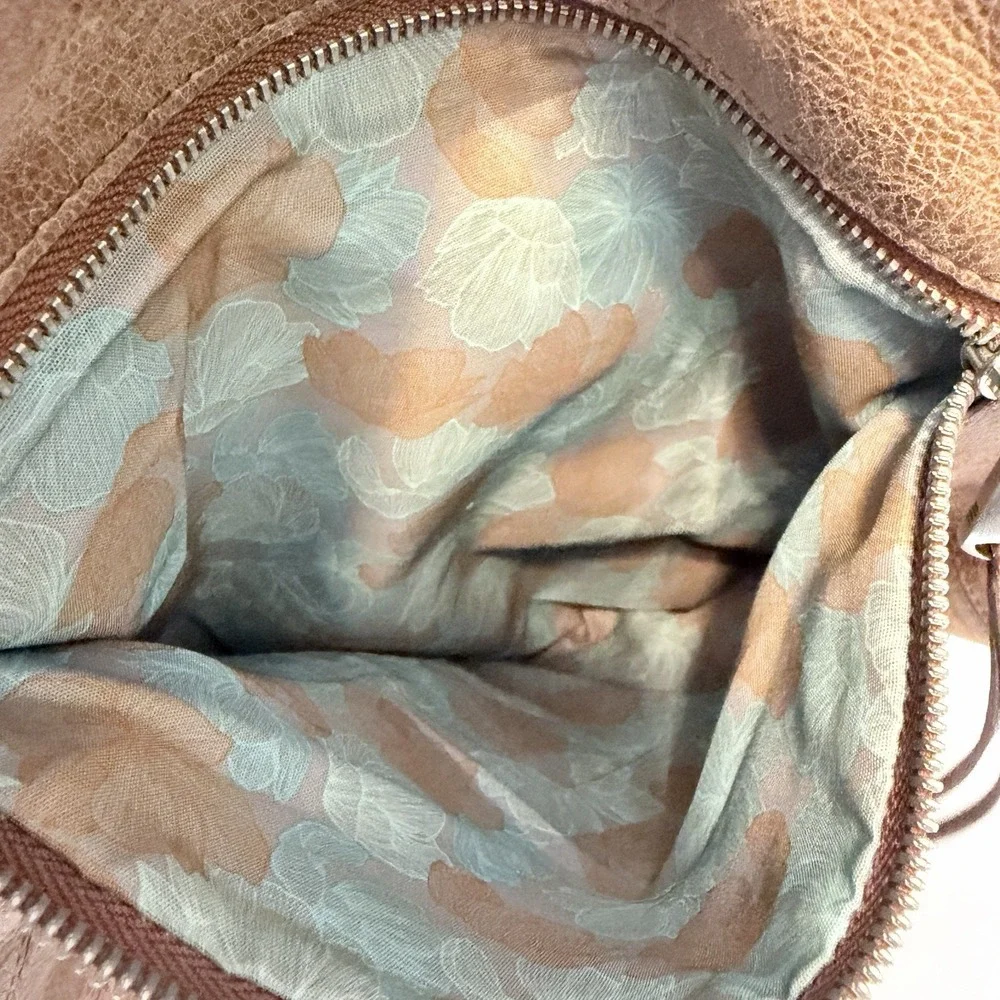 Hobo International Delilah Leather Shoulder Bag Tan Y2k Slouch